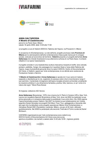 CS inCONTEMPORANEA, Anna Galtarossa (2009)