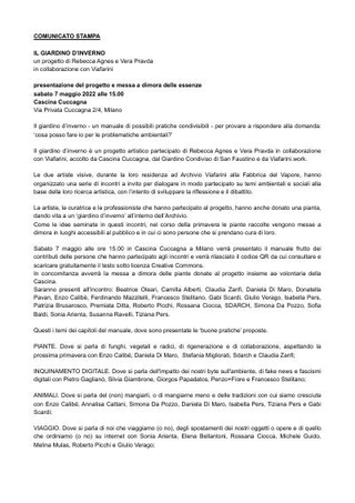 Presentazione del progetto e messa a dimora delle essenze