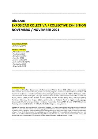 Bio artisti e immagini opere