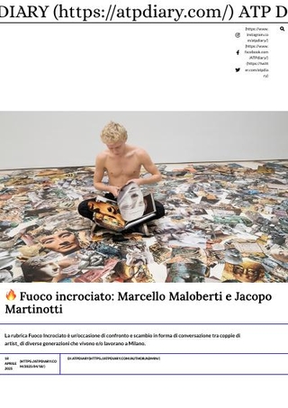 Fuoco Incrociato Marcello Maloberti e Jacopo Martinotti