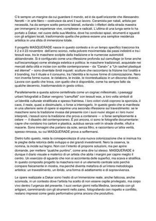 Testo di Milovan Farronato, curatore della successiva mostra di Nero a Atipografia