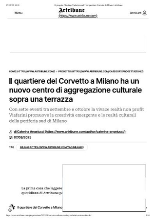 Articolo di Caterina Angelucci su Artribune