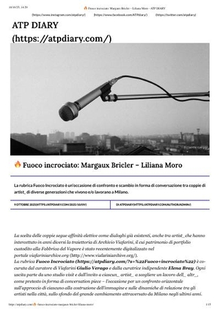 Fuoco Incrociato: Margaux Bricler e Liliana Moro