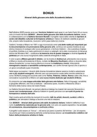 Comunicato stampa