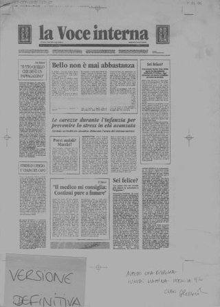 Versione definitiva che riproduceva il noto giornale italiano  La Repubblica con gli articoli tradotti dal tedesco