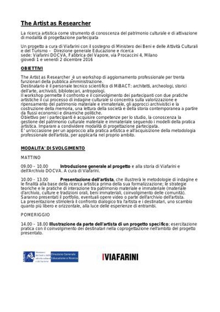 Comunicati stampa 2016 e 2017