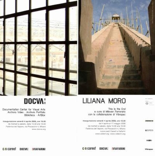 Invito mostra personale di Liliana Moro - Invito inaugurazione DOCVA Documentation Center for Visual Arts, 2008.