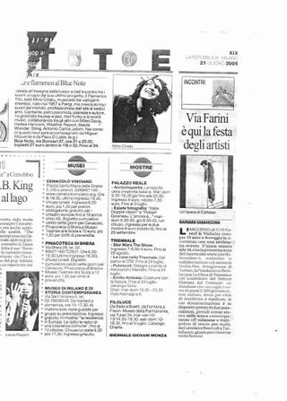 Articolo del critico Barbara Casavecchia su Repubblica.