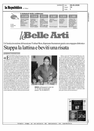 Recensione sul quotidiano La Repubblica, a cura di Barbara Casavecchia