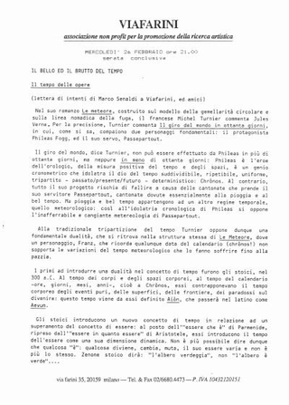 Incontro conclusivo, 26 febbraio 1992, lettera di intenti di Marco Senaldi