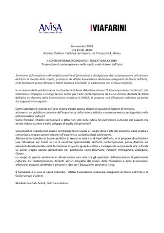 Comunicato stampa e programma.