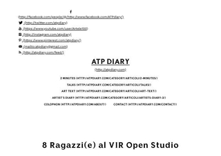 ATPdiary, 8 Ragazzi(e) al VIR Open Studio, Dicembre 19, 2013, articolo di Francesca Verga